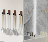 ScandiGrip Walnussholz Wandhaken – Selbstklebend & Multifunktional
