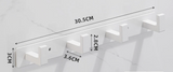 IronMate Edelstahl Wandgarderobe – Multifunktionale Haken