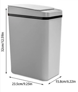 CleanSense Sensor-Mülleimer 12L – Berührungslos, Hygienisch & Modern