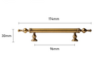 BronzoLux T-Bar – Massiver Messing-Möbelgriff in Antik-Bronze