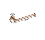 LuxiBath Pro – 6-teiliges Premium-Badaccessoires Set in Gebürstetem Roségold