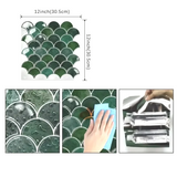 ProTile 3D Fliesenaufkleber – Selbstklebende PVC Wandfliesen, wasser