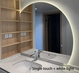 LumiArc Halbkreis LED Wandspiegel – Moderner Badezimmerspiegel