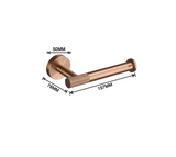 LuxiBath Pro – 6-teiliges Premium-Badaccessoires Set in Gebürstetem Roségold