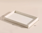 ZenAura Sandstein Badezimmer-Set – Natürliches Wabi-Sabi Accessoire-Set