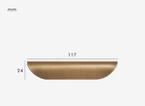 RusticShell Premium Messing-Möbelgriff – Landhausstil Muschel-Design