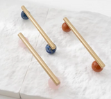 MarbleNordic Elegance Möbelgriffe – Skandinavische Marmor & Messing Knöpfe