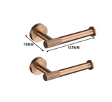 LuxiBath Pro – 6-teiliges Premium-Badaccessoires Set in Gebürstetem Roségold