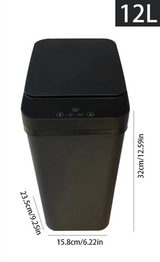 CleanSense Sensor-Mülleimer 12L – Berührungslos, Hygienisch & Modern