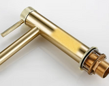 Orvessa GoldLine – Designer Waschtischarmatur | Gebürstetes Gold