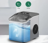CoolCube Eisbereiter Elektrisch – Mini Eiswürfelmaschine | Schnelle Eisproduktion | Tragbares Küchengerät