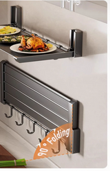 SmartChef – Faltbares 3-in-1 Küchenregal mit Haken