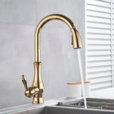 Velmora LuxeFlex 360° Küchenarmatur – Goldener Premium Wasserhahn