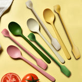 KitchenFlex Silikon Küchenlöffel – Kleine Servierlöffel Antihaft | Hitzebeständiges Kochzubehör | Einfach Zu Reinigen