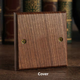 VintageWalnut Lux Switch – Massivholz Wandschalter