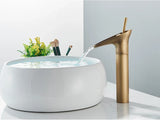 AntikFlow Waschtischarmatur Bronze – Wasserfall Wasserhahn Messing | Einhebel Mischer | Klassisches Badezimmer Highlight