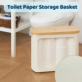 HygiaBox WC-Papierbehälter – Eleganter, geschlossener Aufbewahrungskorb