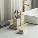 NaturaVero Travertin Badaccessoire-Set