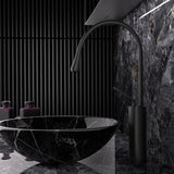 AurumLine Waschtischarmatur – Roségold Wasserhahn Messing | Schwenkbarer Waschbeckenhahn | Moderne Mischbatterie