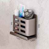 Multifunktionaler Bad Organizer Wand – Zahnbürstenhalter | Rasierer Halterung | Ohne Bohren Montage