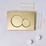Luxus-Zweimengen-Betätigungsplatte „Goldglanz“