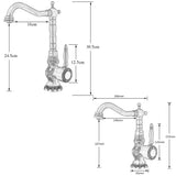 Bronara FlexPull Vintage Küchenarmatur – Antikbronze Wasserhahn