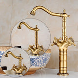 Aurelia OrnateFlow Waschtischarmatur – Antik-Messing Wasserhahn