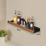 EcoWood Küchen-Wandregal – Holz-Metall Organizer ohne Bohren