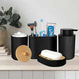 NoirElegance Bad-Set – Schwarze Accessoires