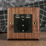 VintageWalnut Lux Switch – Massivholz Wandschalter