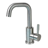 Elegante Einhebelarmatur mit Rundauslauf und Drehfunktion in Schwarznickel