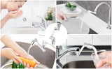 Flexible Wasserhahnverlängerung 1080 Grad – Schwenkbarer Strahlregler | Doppelfunktion Sprühaufsatz | Mehr Reichweite