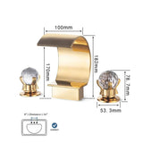 ClassicWave Duo – Doppelgriff-Waschtischarmatur in Poliertem Metall