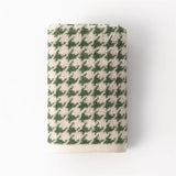 CottonHound Elegance – Vintage Gesichtstuch | 100% Baumwolle | Hahnentritt Jacquard Design