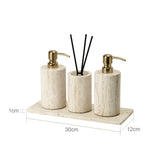 NaturaVero Travertin Badaccessoire-Set