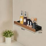 EcoWood Küchen-Wandregal – Holz-Metall Organizer ohne Bohren