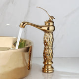 GoldenArt Deluxe – Handbemaltes Rundes Keramik-Waschbecken