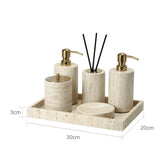 NaturaVero Travertin Badaccessoire-Set