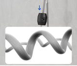 Moderne Waschbeckenarmatur mit Wasserfallfunktion, Temperaturanzeige und flexiblem Auszug