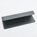 AquaOrdnung Wandablage Schwarz – Duschregal Aluminium | Mit Haken für Zubehör | Feuchtigkeitsbeständig