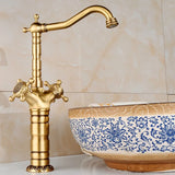 Aurelia OrnateFlow Waschtischarmatur – Antik-Messing Wasserhahn