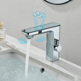 AquaSense Pro – Berührungslose Smart-Waschtischarmatur mit Digitalanzeige in Weiß