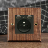 VintageWalnut Lux Switch – Massivholz Wandschalter