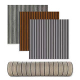 DecoWall 3D PVC Wandpaneele – Selbstklebende, Wasserfeste Lamellen