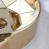 GoldenArt Deluxe – Handbemaltes Rundes Keramik-Waschbecken