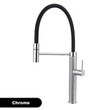 Aurivella FlexFlow 360° Küchenarmatur – Premium Messing mit Pull-Out Brause & Gold-Finish