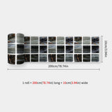 DecoMosaic 3D Mosaik Wandaufkleber – Selbstklebender, wasserdichter Backsplash