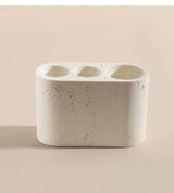 ZenAura Sandstein Badezimmer-Set – Natürliches Wabi-Sabi Accessoire-Set