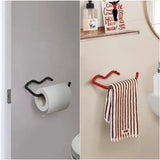 SteelGrip Wand-Toilettenpapierhalter – Robuster Metallhalter in Schwarz oder Rot
