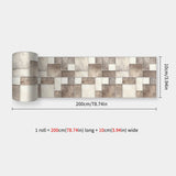 DecoMosaic 3D Mosaik Wandaufkleber – Selbstklebender, wasserdichter Backsplash
